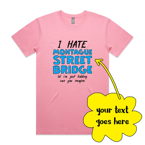 Custom Hate Tee by Lonely Kids Club. All clothing from our T-shirts to our shorts and hoodies are ethically made, and printed packed and shipped from Sydney.