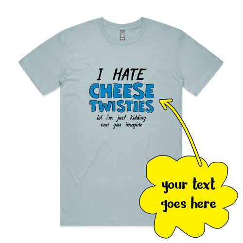 Custom Hate Tee by Lonely Kids Club. All clothing from our T-shirts to our shorts and hoodies are ethically made, and printed packed and shipped from Sydney.