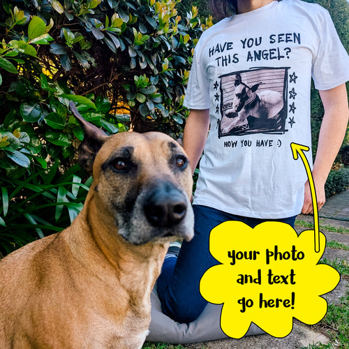 Custom Missing Poster Tee by Lonely Kids Club. All clothing from our T-shirts to our shorts and hoodies are ethically made, and printed packed and shipped from Sydney.