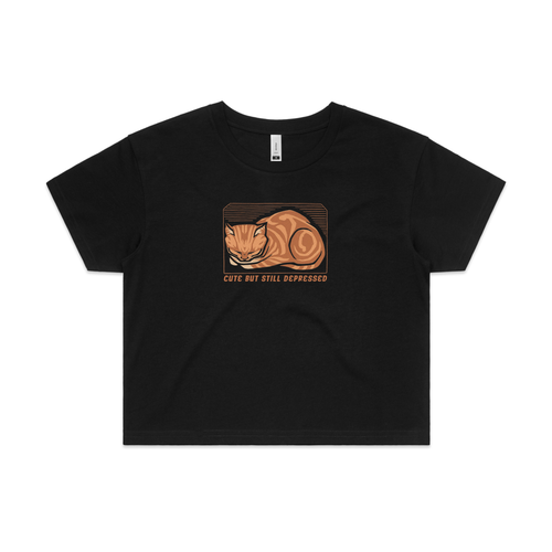Cute But Still Depressed Tee by Lonely Kids Club. All clothing from our T-shirts to our shorts and hoodies are ethically made, and printed packed and shipped from Sydney.