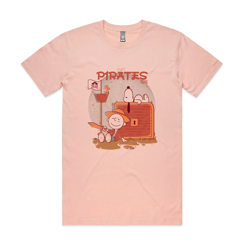 Cute Pirates Tee by Lonely Kids Club. All clothing from our T-shirts to our shorts and hoodies are ethically made, and printed packed and shipped from Sydney.