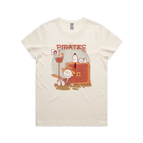 Cute Pirates Tee by Lonely Kids Club. All clothing from our T-shirts to our shorts and hoodies are ethically made, and printed packed and shipped from Sydney.