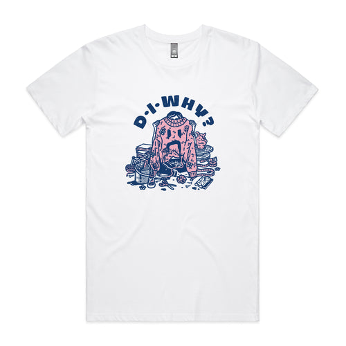 DIWhy Tee by Lonely Kids Club. All clothing from our T-shirts to our shorts and hoodies are ethically made, and printed packed and shipped from Sydney.