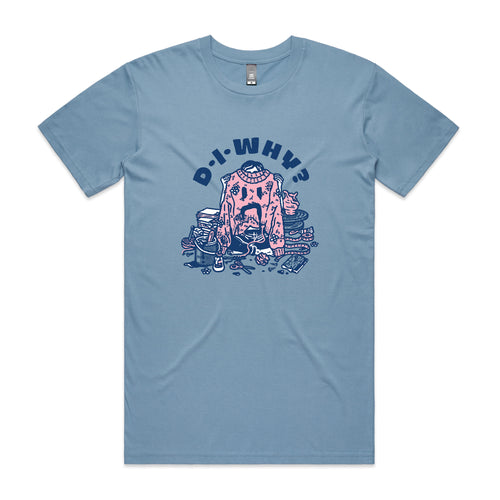 DIWhy Tee by Lonely Kids Club. All clothing from our T-shirts to our shorts and hoodies are ethically made, and printed packed and shipped from Sydney.