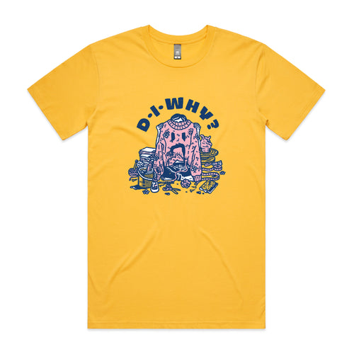 DIWhy Tee by Lonely Kids Club. All clothing from our T-shirts to our shorts and hoodies are ethically made, and printed packed and shipped from Sydney.