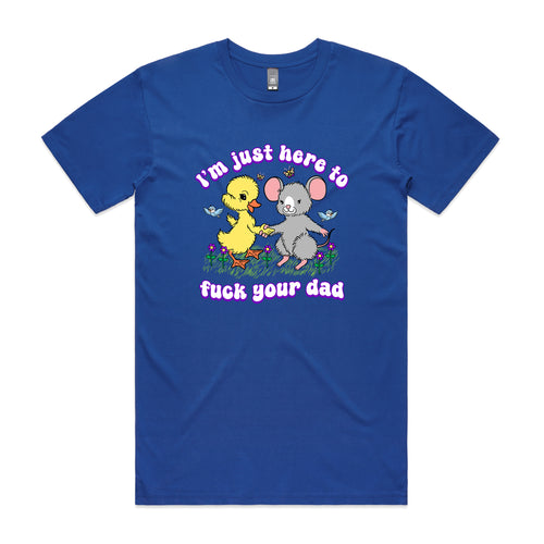 Fuck Your Dad Tee by Lonely Kids Club. All clothing from our T-shirts to our shorts and hoodies are ethically made, and printed packed and shipped from Sydney.