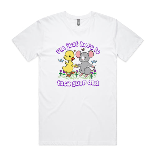 Fuck Your Dad Tee by Lonely Kids Club. All clothing from our T-shirts to our shorts and hoodies are ethically made, and printed packed and shipped from Sydney.