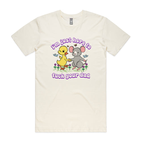 Fuck Your Dad Tee by Lonely Kids Club. All clothing from our T-shirts to our shorts and hoodies are ethically made, and printed packed and shipped from Sydney.