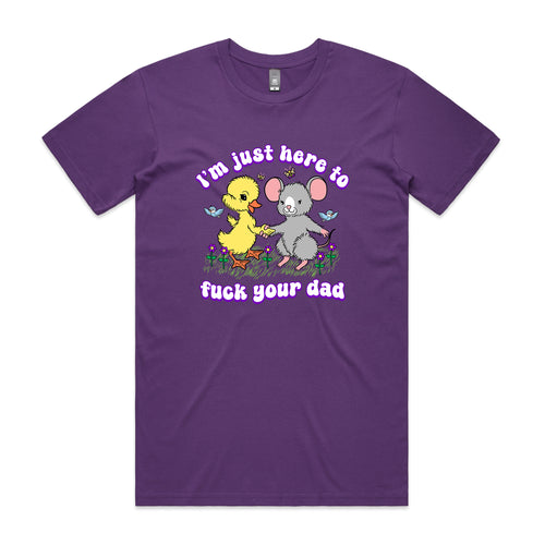 Fuck Your Dad Tee by Lonely Kids Club. All clothing from our T-shirts to our shorts and hoodies are ethically made, and printed packed and shipped from Sydney.