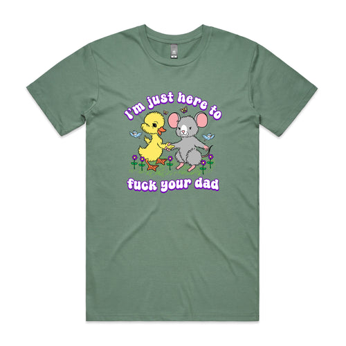 Fuck Your Dad Tee by Lonely Kids Club. All clothing from our T-shirts to our shorts and hoodies are ethically made, and printed packed and shipped from Sydney.