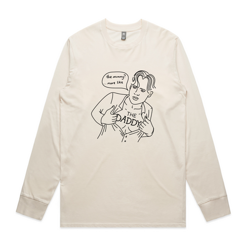 Brendan Fraser Daddy Tee by Lonely Kids Club. All clothing from our T-shirts to our shorts and hoodies are ethically made, and printed packed and shipped from Sydney.