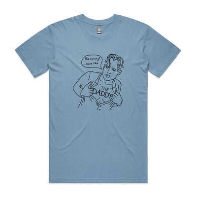 Brendan Fraser Daddy Tee by Lonely Kids Club. All clothing from our T-shirts to our shorts and hoodies are ethically made, and printed packed and shipped from Sydney.