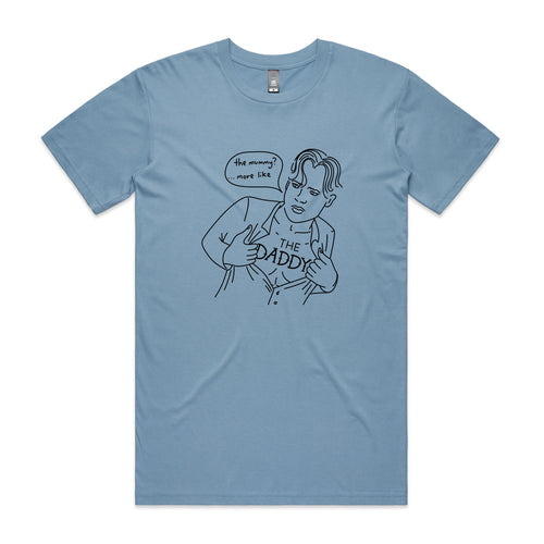 Brendan Fraser Daddy Tee by Lonely Kids Club. All clothing from our T-shirts to our shorts and hoodies are ethically made, and printed packed and shipped from Sydney.