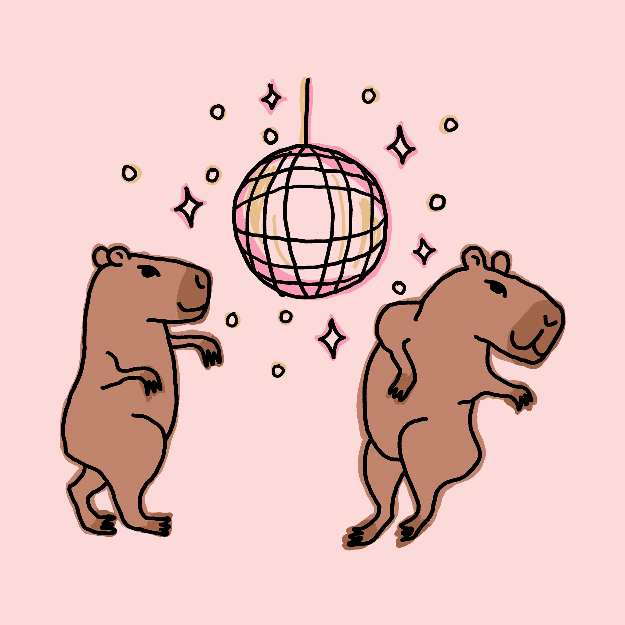 Dancing Capybaras Tee