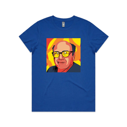 Danny Devito Pop Tee by Lonely Kids Club. All clothing from our T-shirts to our shorts and hoodies are ethically made, and printed packed and shipped from Sydney.