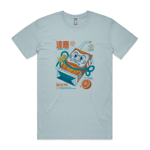 Daruma Juice Box Tee by Lonely Kids Club. All clothing from our T-shirts to our shorts and hoodies are ethically made, and printed packed and shipped from Sydney.