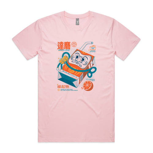 Daruma Juice Box Tee by Lonely Kids Club. All clothing from our T-shirts to our shorts and hoodies are ethically made, and printed packed and shipped from Sydney.