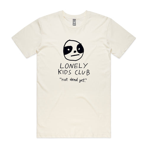 Not Dead Yet Tee by Lonely Kids Club. All clothing from our T-shirts to our shorts and hoodies are ethically made, and printed packed and shipped from Sydney.