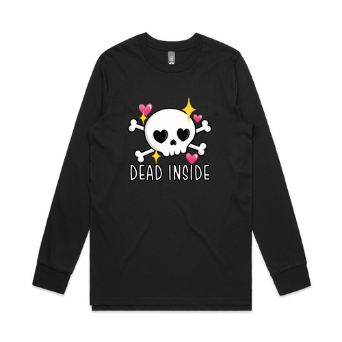 Dead Inside Tee by Lonely Kids Club. All clothing from our T-shirts to our shorts and hoodies are ethically made, and printed packed and shipped from Sydney.