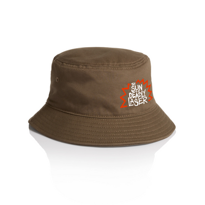 Deadly Laser Bucket Hat by Lonely Kids Club. All clothing from our T-shirts to our shorts and hoodies are ethically made, and printed packed and shipped from Sydney.