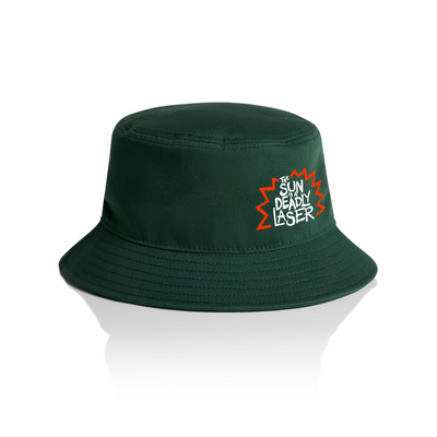 Deadly Laser Bucket Hat by Lonely Kids Club. All clothing from our T-shirts to our shorts and hoodies are ethically made, and printed packed and shipped from Sydney.