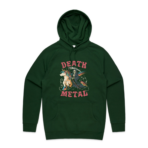 Death Metal Hoodie by Lonely Kids Club. All clothing from our T-shirts to our shorts and hoodies are ethically made, and printed packed and shipped from Sydney.