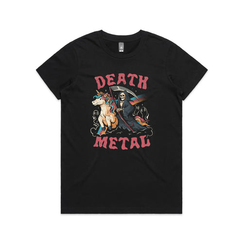 Death Metal Tee by Lonely Kids Club. All clothing from our T-shirts to our shorts and hoodies are ethically made, and printed packed and shipped from Sydney.