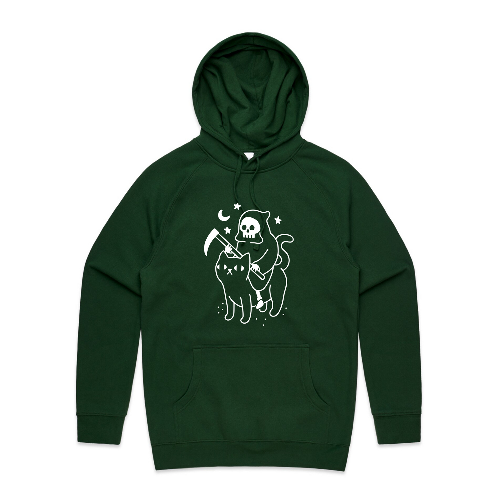 Death Rides A Cat Hoodie