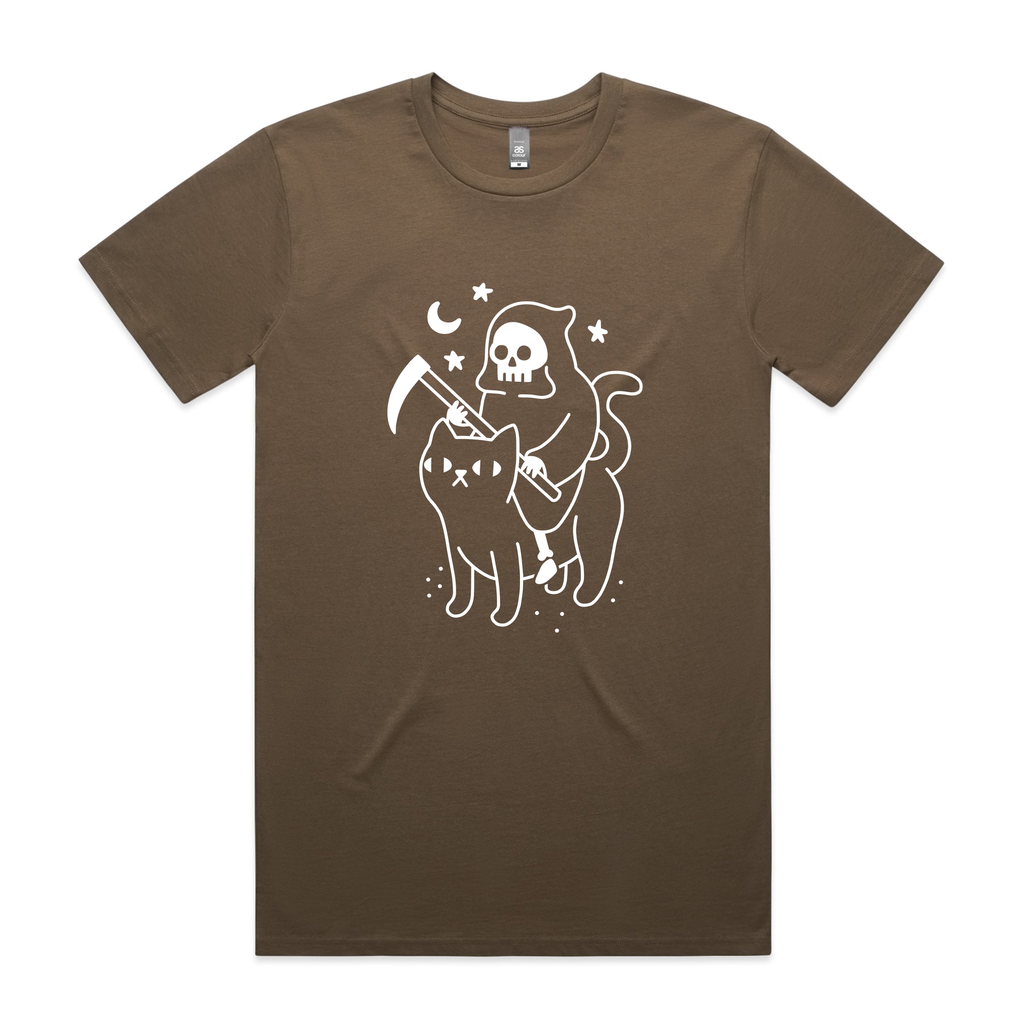 Style3 T-shirt Cat Skull Per Bambini E Ragazzi - Stampa Originale Teschio Di Gatto Felino, 100% Cotone Premium, Morbida E Alla Moda