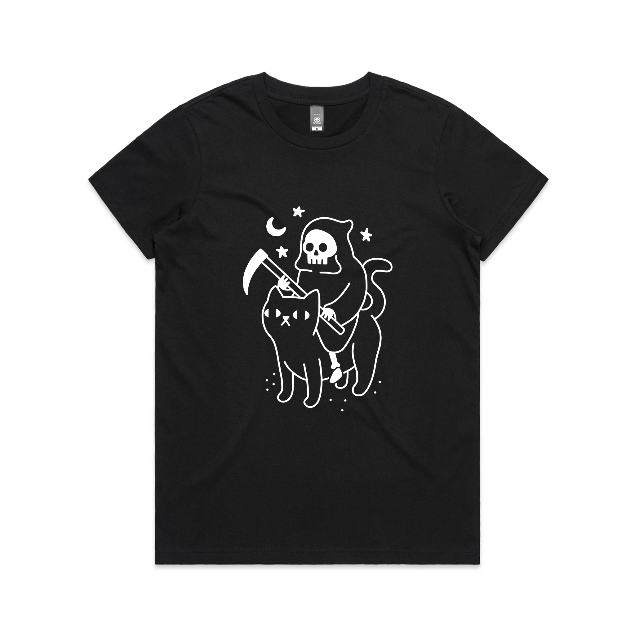 Death Rides A Cat Tee