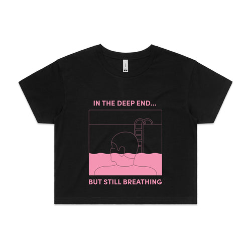 In The Deep End Tee by Lonely Kids Club. All clothing from our T-shirts to our shorts and hoodies are ethically made, and printed packed and shipped from Sydney.
