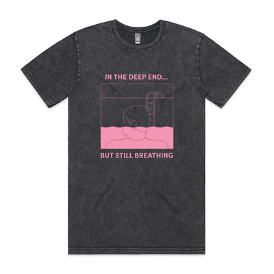 In The Deep End Tee by Lonely Kids Club. All clothing from our T-shirts to our shorts and hoodies are ethically made, and printed packed and shipped from Sydney.