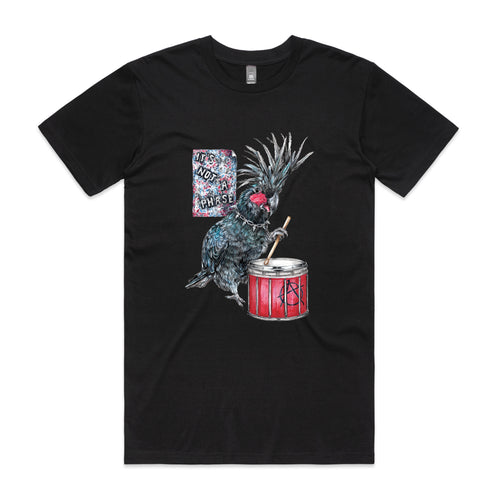 Denny The Drummer Tee by Lonely Kids Club. All clothing from our T-shirts to our shorts and hoodies are ethically made, and printed packed and shipped from Sydney.