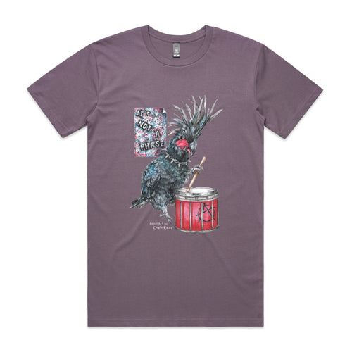 Denny The Drummer Tee by Lonely Kids Club. All clothing from our T-shirts to our shorts and hoodies are ethically made, and printed packed and shipped from Sydney.