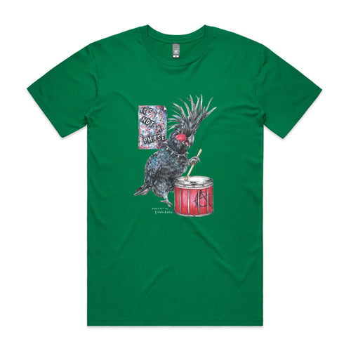 Denny The Drummer Tee by Lonely Kids Club. All clothing from our T-shirts to our shorts and hoodies are ethically made, and printed packed and shipped from Sydney.