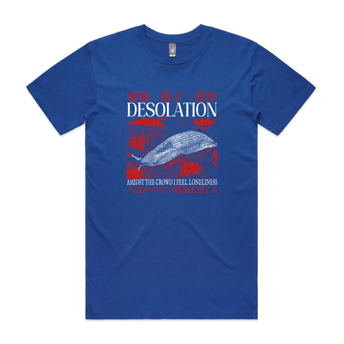 Desolation Tee by Lonely Kids Club. All clothing from our T-shirts to our shorts and hoodies are ethically made, and printed packed and shipped from Sydney.