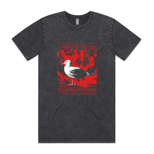 World Devourer Tee by Lonely Kids Club. All clothing from our T-shirts to our shorts and hoodies are ethically made, and printed packed and shipped from Sydney.