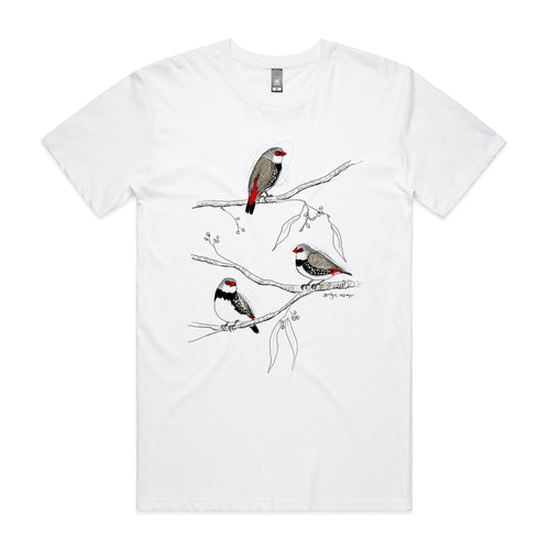 Diamond Firetails Tee by Lonely Kids Club. All clothing from our T-shirts to our shorts and hoodies are ethically made, and printed packed and shipped from Sydney.