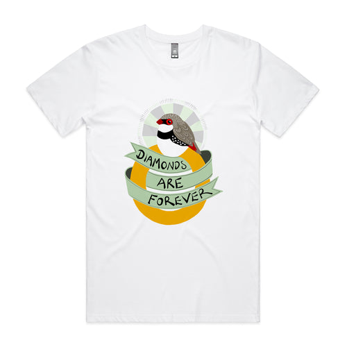 Diamonds Are Forever Tee by Lonely Kids Club. All clothing from our T-shirts to our shorts and hoodies are ethically made, and printed packed and shipped from Sydney.