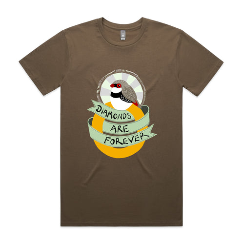 Diamonds Are Forever Tee by Lonely Kids Club. All clothing from our T-shirts to our shorts and hoodies are ethically made, and printed packed and shipped from Sydney.