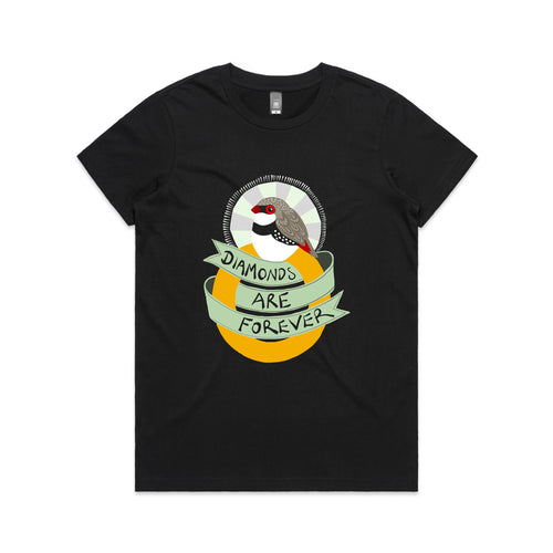Diamonds Are Forever Tee by Lonely Kids Club. All clothing from our T-shirts to our shorts and hoodies are ethically made, and printed packed and shipped from Sydney.