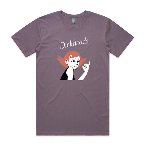 Dickheads Tee by Lonely Kids Club. All clothing from our T-shirts to our shorts and hoodies are ethically made, and printed packed and shipped from Sydney.