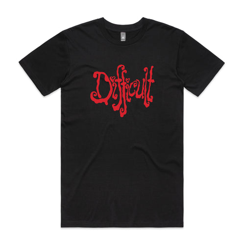 Difficult Tee by Lonely Kids Club. All clothing from our T-shirts to our shorts and hoodies are ethically made, and printed packed and shipped from Sydney.