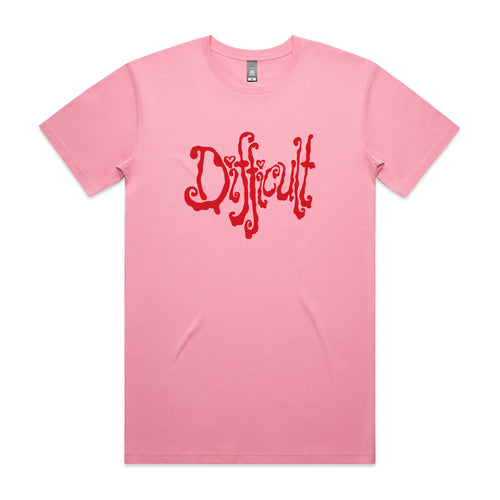 Difficult Tee by Lonely Kids Club. All clothing from our T-shirts to our shorts and hoodies are ethically made, and printed packed and shipped from Sydney.