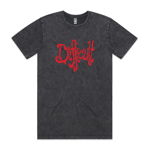 Difficult Tee by Lonely Kids Club. All clothing from our T-shirts to our shorts and hoodies are ethically made, and printed packed and shipped from Sydney.