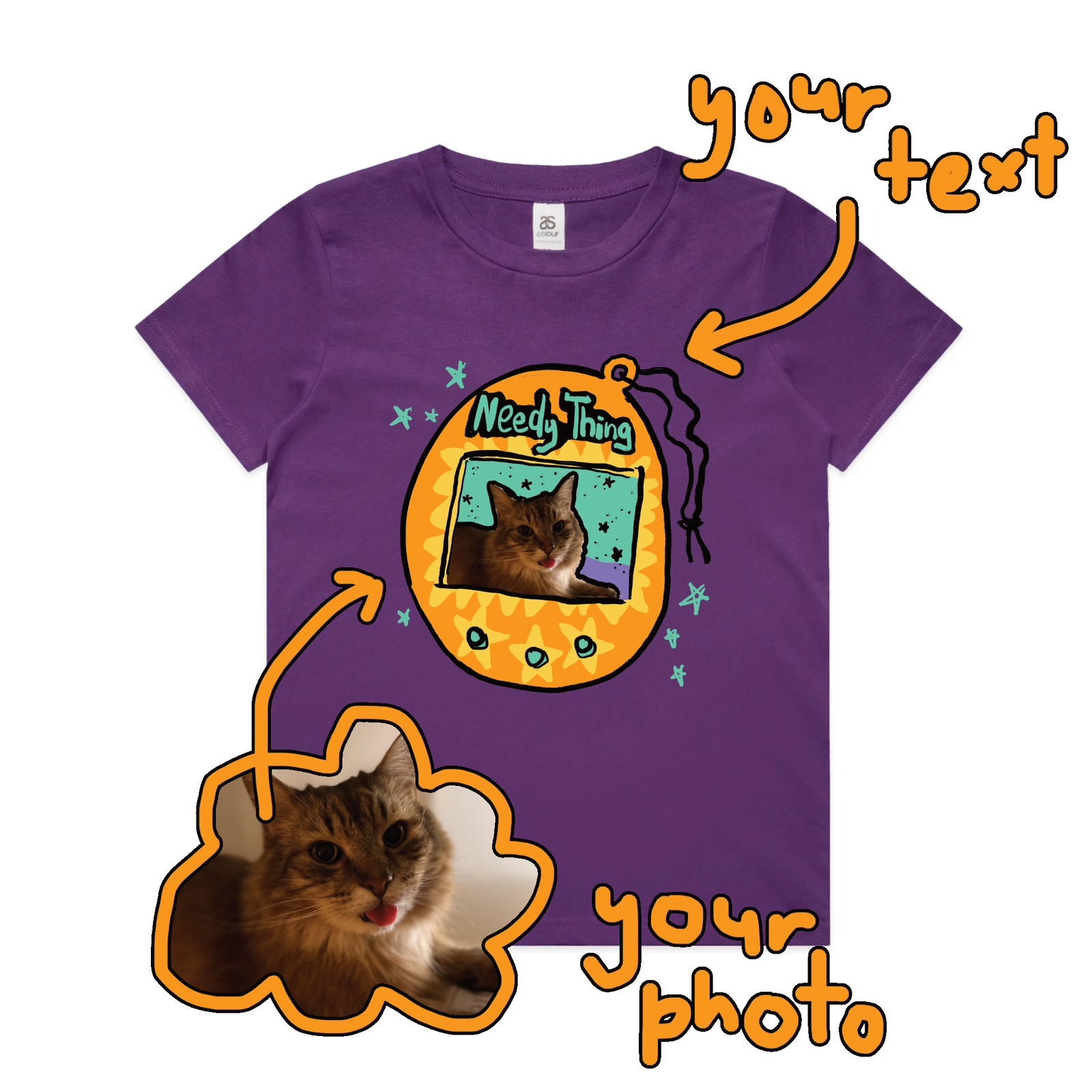Custom Digipet Kids t-shirt by Lonely Kids Club