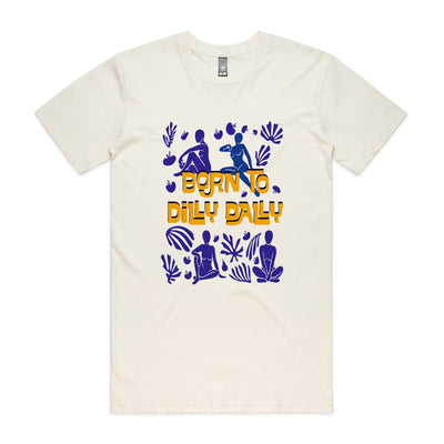 Born To Dilly Dally Tee by Lonely Kids Club. All clothing from our T-shirts to our shorts and hoodies are ethically made, and printed packed and shipped from Sydney.