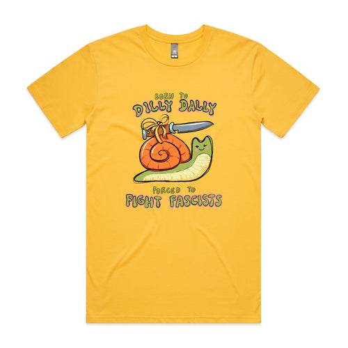 Dilly Dally Tee by Lonely Kids Club. All clothing from our T-shirts to our shorts and hoodies are ethically made, and printed packed and shipped from Sydney.