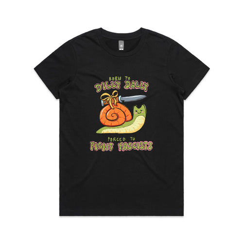 Dilly Dally Tee by Lonely Kids Club. All clothing from our T-shirts to our shorts and hoodies are ethically made, and printed packed and shipped from Sydney.