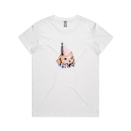 Dingus Dog Tee by Lonely Kids Club. All clothing from our T-shirts to our shorts and hoodies are ethically made, and printed packed and shipped from Sydney.